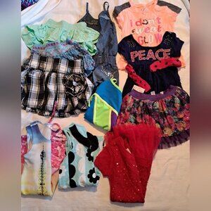 Justice girls size 6 lot 11 piece bundle of dresses skirts tops